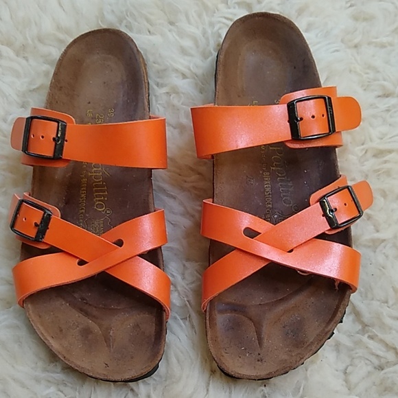 Birkenstock Shoes - Birkenstock Papillio Orange Sandals L 8 M 6 Narrow